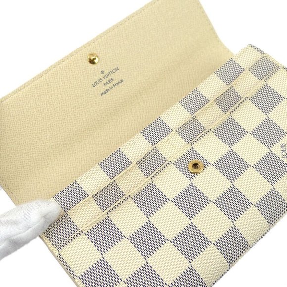 Louis Vuitton Damier Azur Portofeuil Sara Coin Purse Wallet - Picture 4 of 7